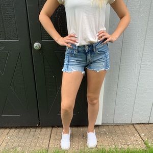 Distressed American Eagle Outfitters jean shorts